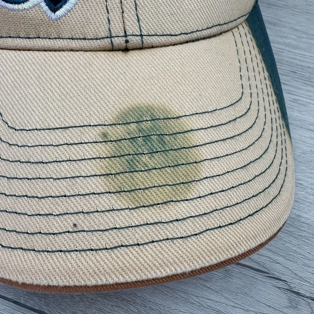 Philadelphia Eagles NFL Team Apparel hat Yellow Green One Size Strap‎ Back